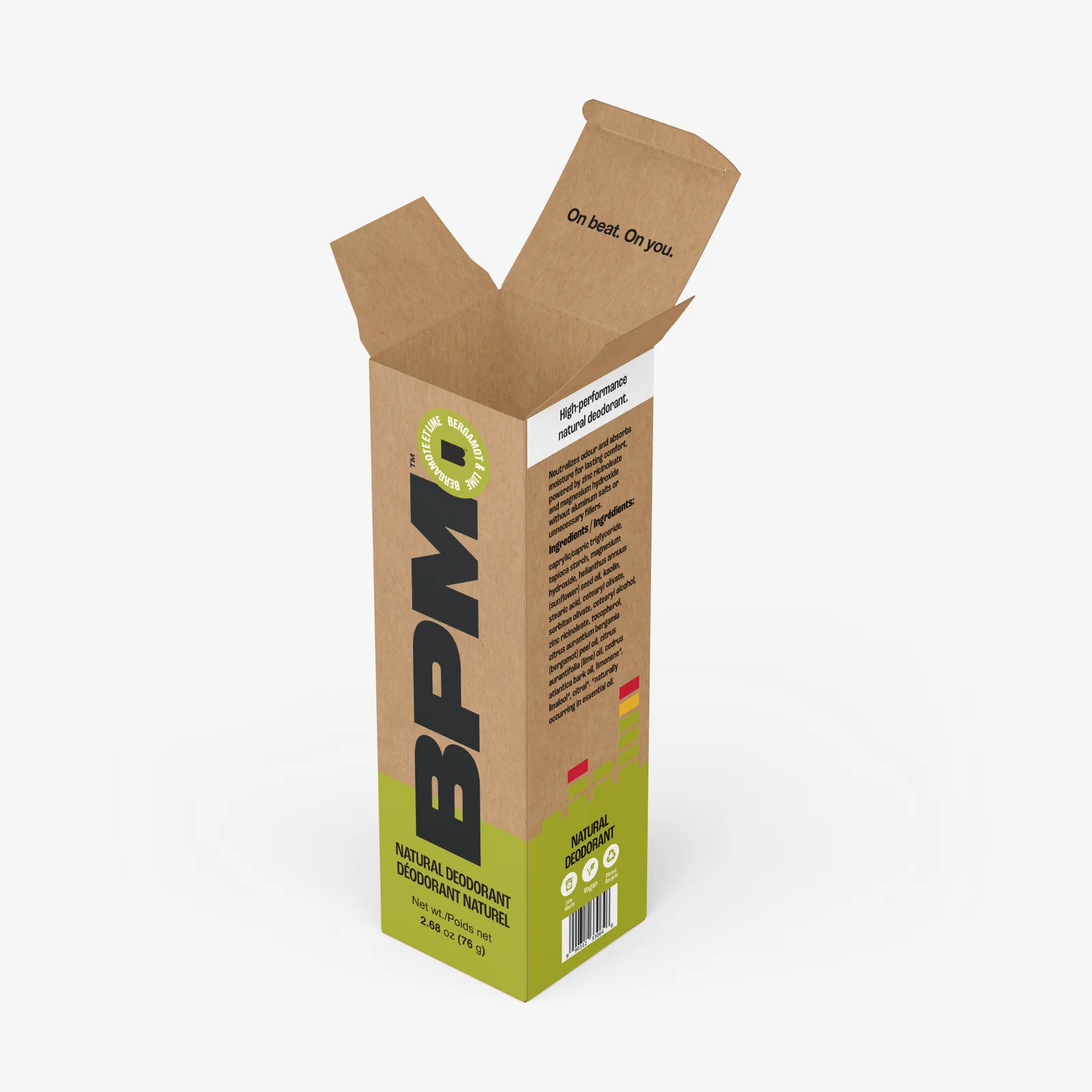 BPM Bergamot and Lime box render, opened, used in the website design